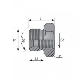 Reducing plug male BSPP – metric female. (ARMFCM)